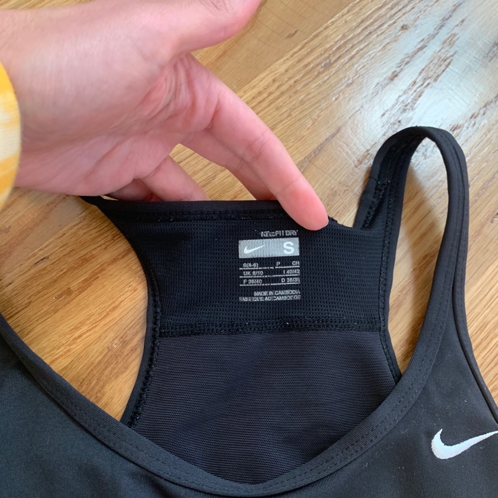 Black Nike Racer Back Tank - small - Picture 2 of 3